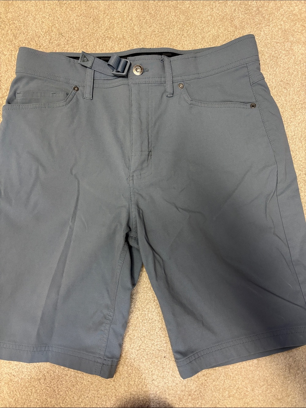 Gerry Weber Men's Flat-Front Performance Shorts - Slate
